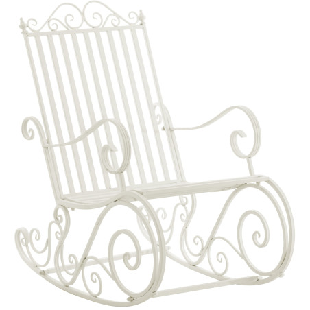 Silla mecedora Smilla blanca